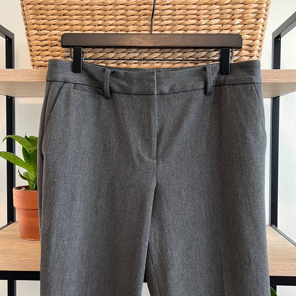 Talbots Barley Boot Mid-Rise Twill Charcoal Gray Dress Pant Trouser, 10 - Picture 2 of 9